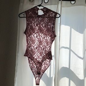 Lace body suit